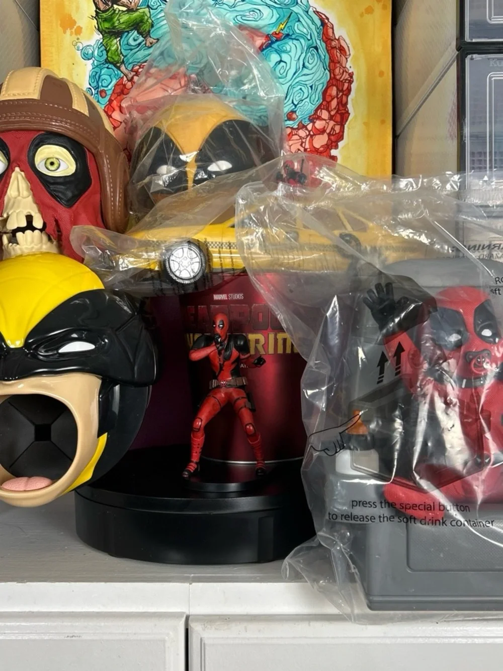 Deadpool and Wolverine 6 popcorn bucket collection